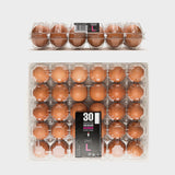 190x(Sets) 30 Cell Standard RPET Egg Cartons - Unlabelled