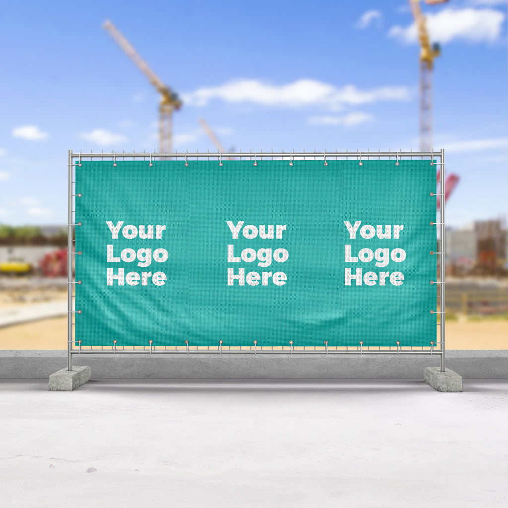 Custom Printed Construction Site Mesh Banners signs Fade, weather